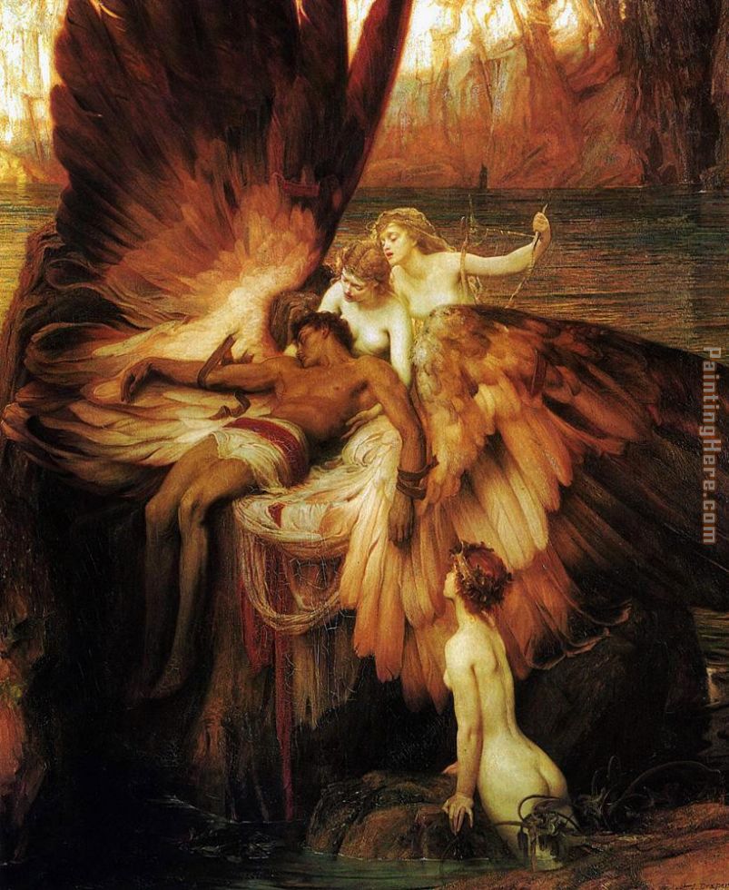 Lament for Icarus painting - Herbert James Draper Lament for Icarus art painting